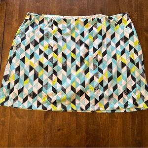 Tail White Label Sirt Skort XL Geometric Golf Pickleball Tennis Outdoor Spring